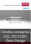 Cilindros compactos CDC, ISO 21287, Clean Design