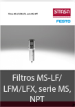 Filtros MS-LF/LFM/LFX, serie MS,NPT