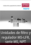 Unidades de filtro y regulador MS-LFR, serie MS, NPT