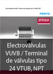 Electrovlvulas VUVB / Terminalde vlvulas tipo 24 VTUB, NPT